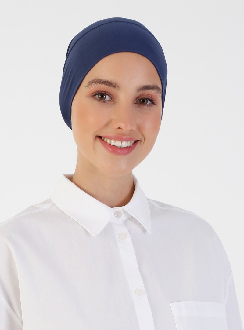 Ecardin Lacivert Nefes Alan Kumaş Pratik Boru Bone