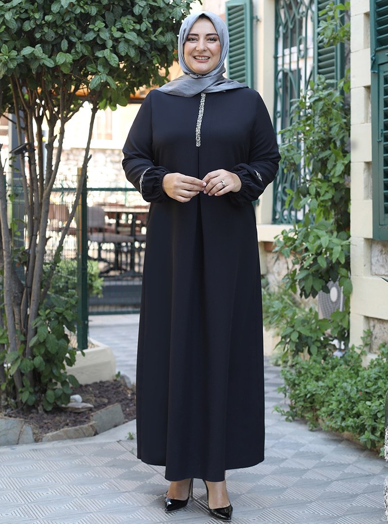 Emsale Siyah Eftelya Elbise