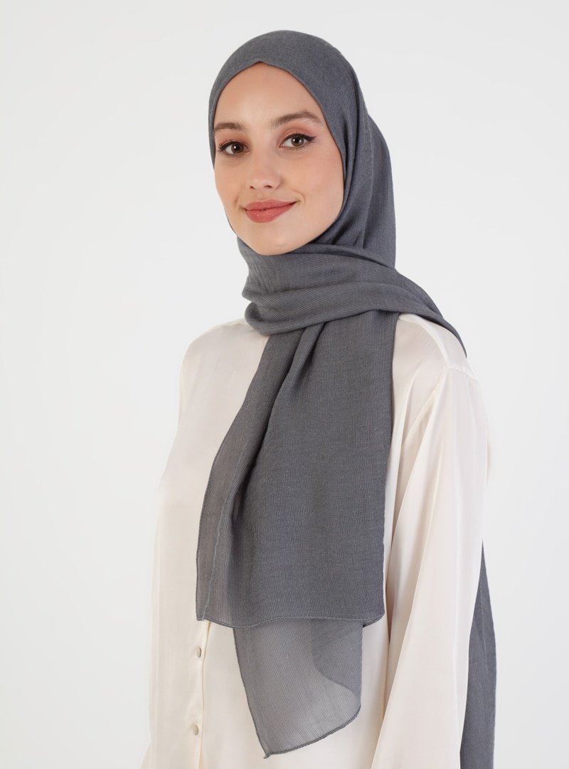 QRAS Füme İnce Belle Pamuk Şal