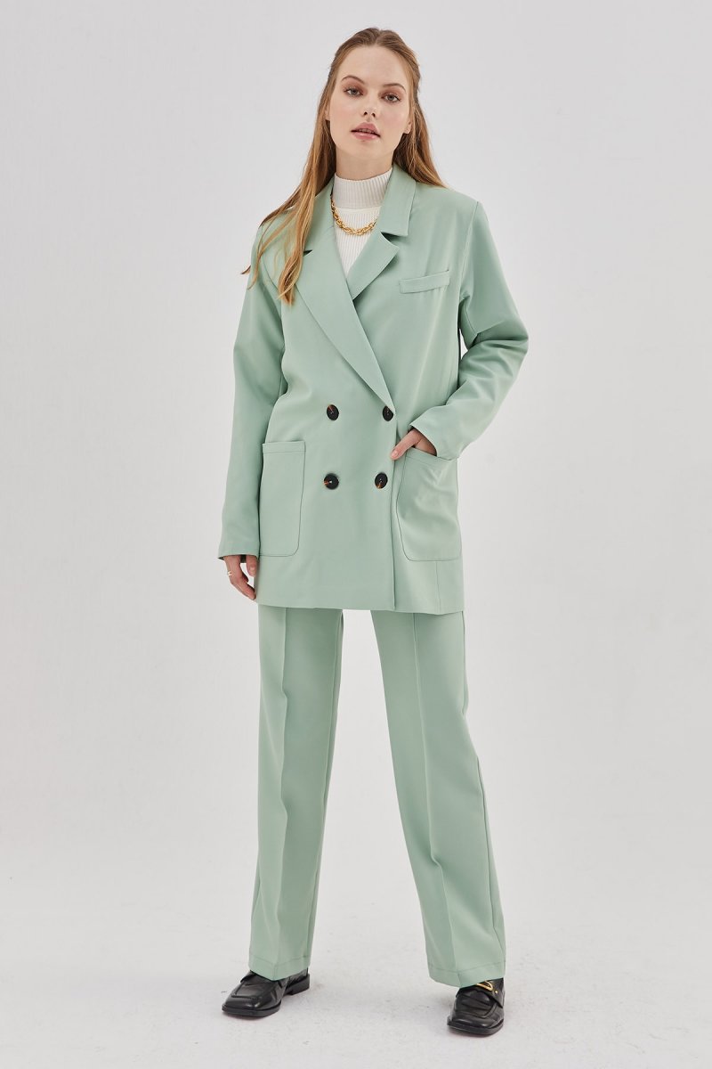 Hooopstore Mint Yeşili Blazer Ceket