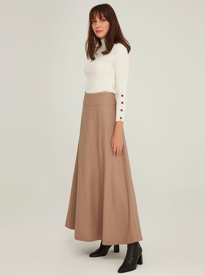 Ayşen Özen Vizon Yün Efekt Etek