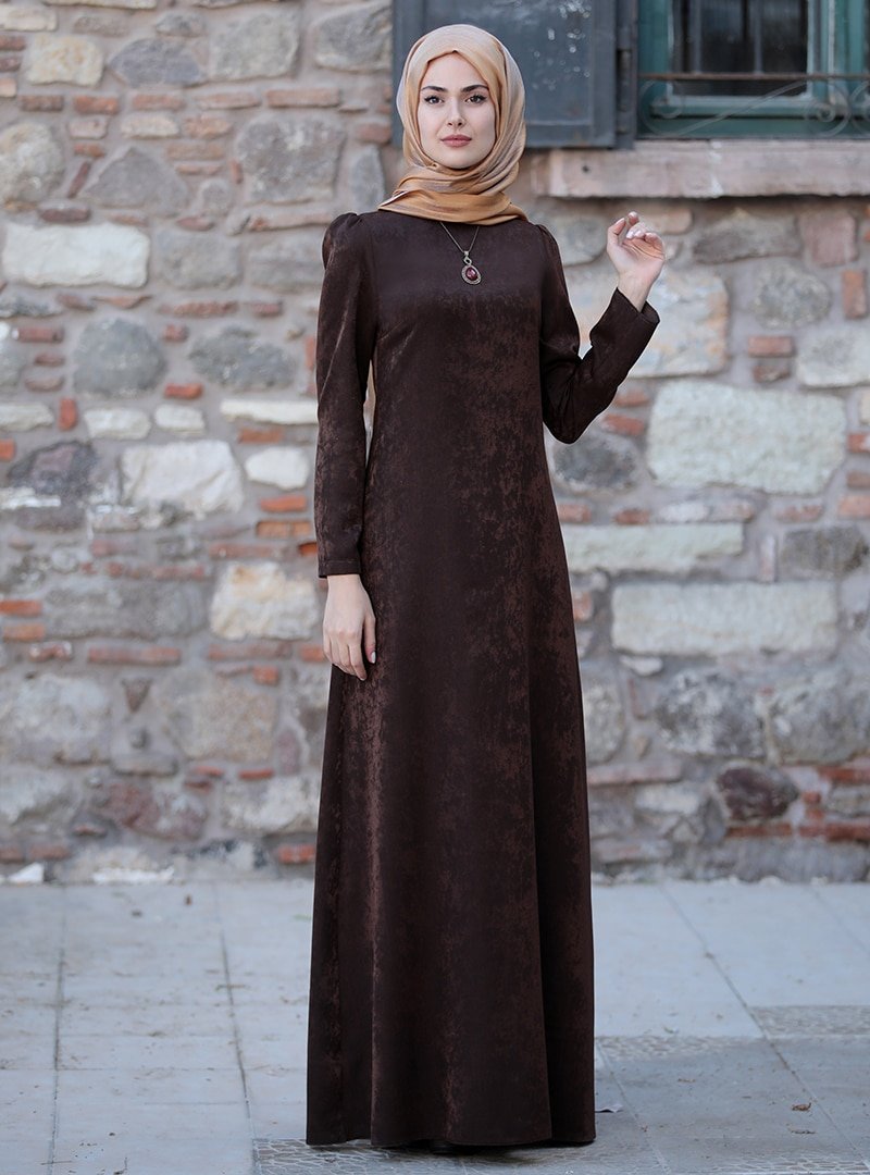 Sure Kahve Esin Elbise