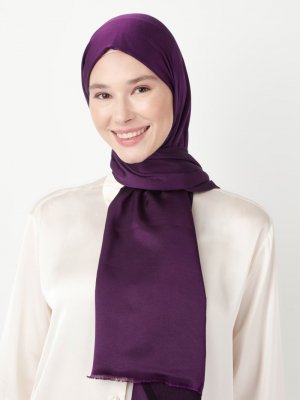 Soft Scarfs Ametist Tafta Şal