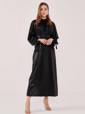 Birgül Bektaş Siyah Stella Abiye Elbise