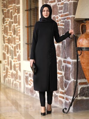 Elben Moda Siyah Hera Tunik & Pantolon İkili Takım