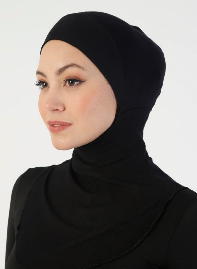 DIFFERENZA Siyah Hijab Boyunlu Bone