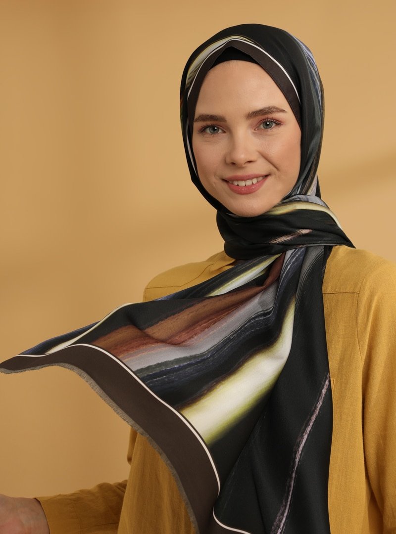 Tuva Çok Renkli Merida Twill Şal