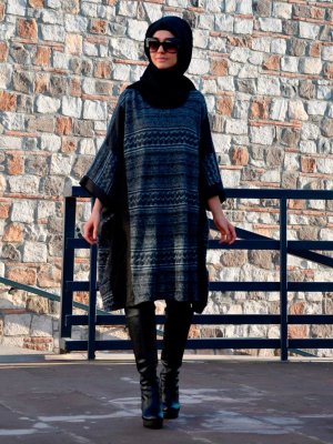 Henna Elısa Antrasit Deri Detaylı Panço