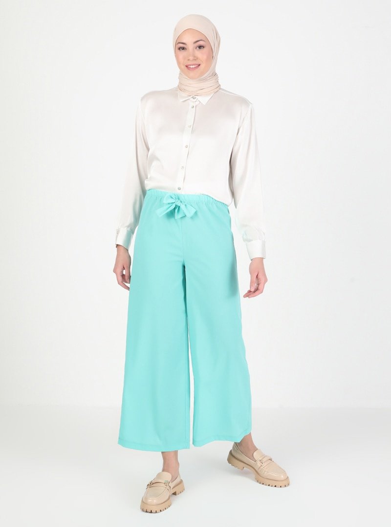 Ziwoman Mint Yeşili Klasik Pantolon