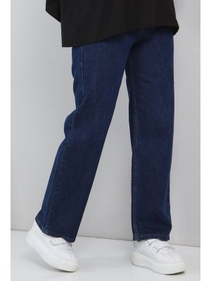MISSVALLE Koyu Kot Bol Paça Pantolon