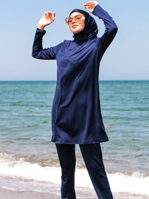 Marina Mayo Tam Kapalı Mayo - Lacivert