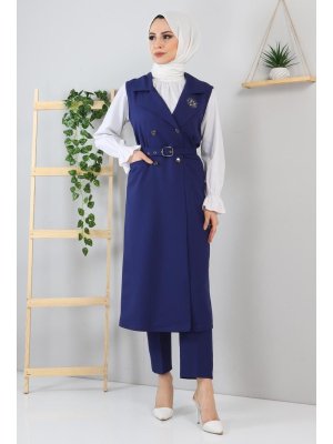 MISSVALLE İndigo Taş Detaylı Takım
