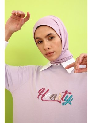 Allday Eva Nakışlı Sweat Tunik