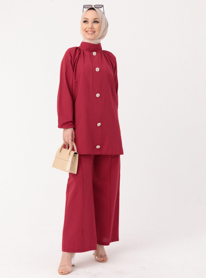 Tofisa Bordo Tunik & Pantolon İkili Takım