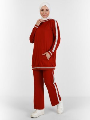 Peker Kiremit Tunik & Pantolon İkili Takım
