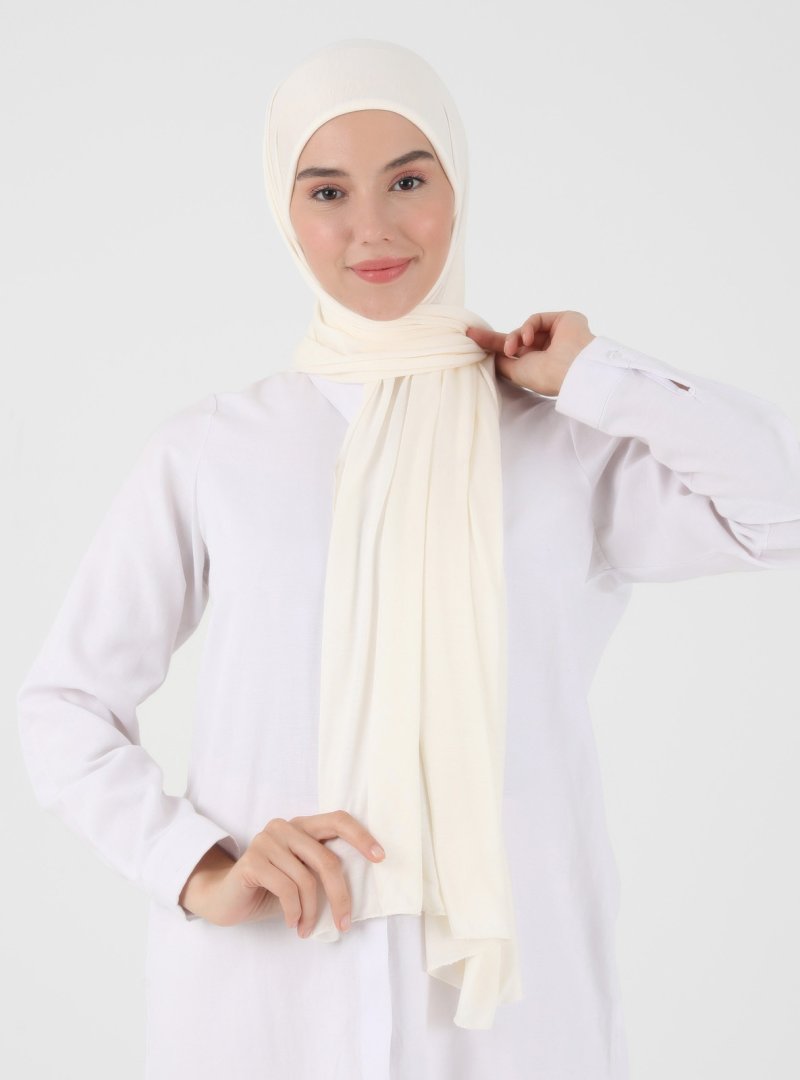 MADAME POLO Krem Penye Şal