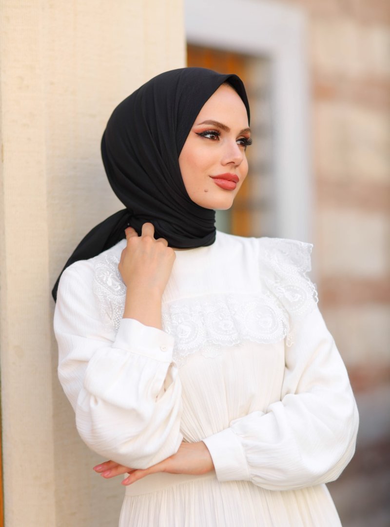 MVDN Scarf Siyah Pure And Soft Eşarp