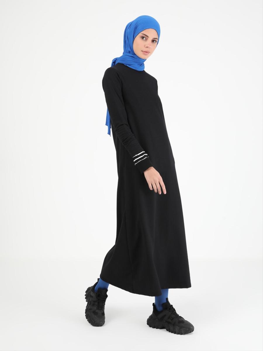 Muni Muni Siyah Sade Elbise