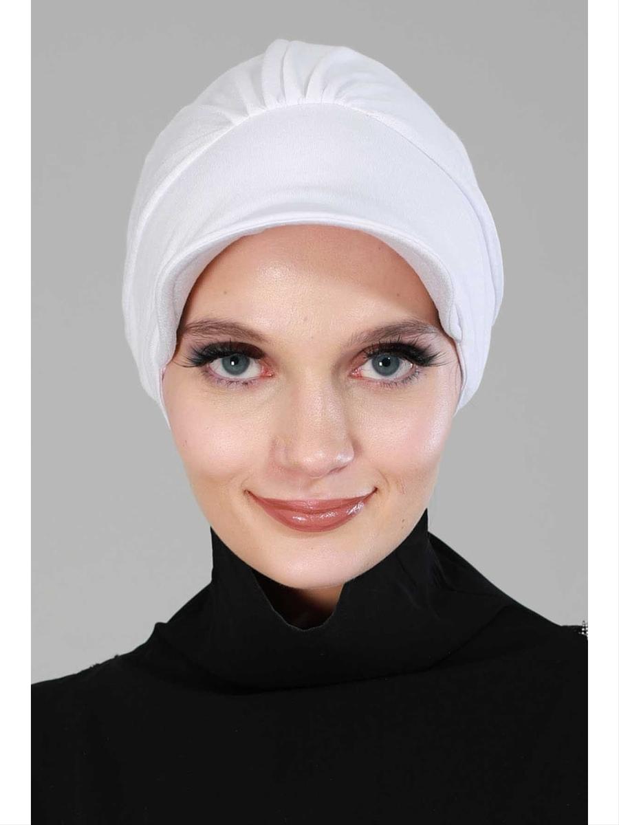 Aisha`s Design Şapkalı Penye Bone,beyaz,b