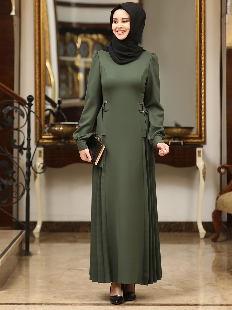 Azra Design Haki Arya Abiye Elbise