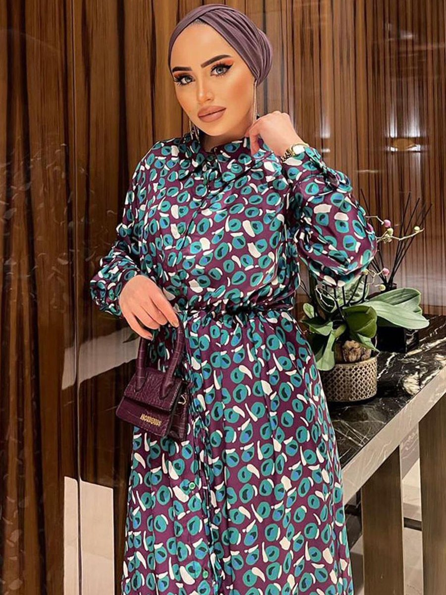 Moda Rosa Rosa Saten Mor Elbise