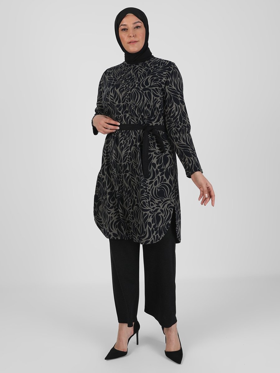 GELİNCE Lacivert Tunik & Pantolon İkili Takım