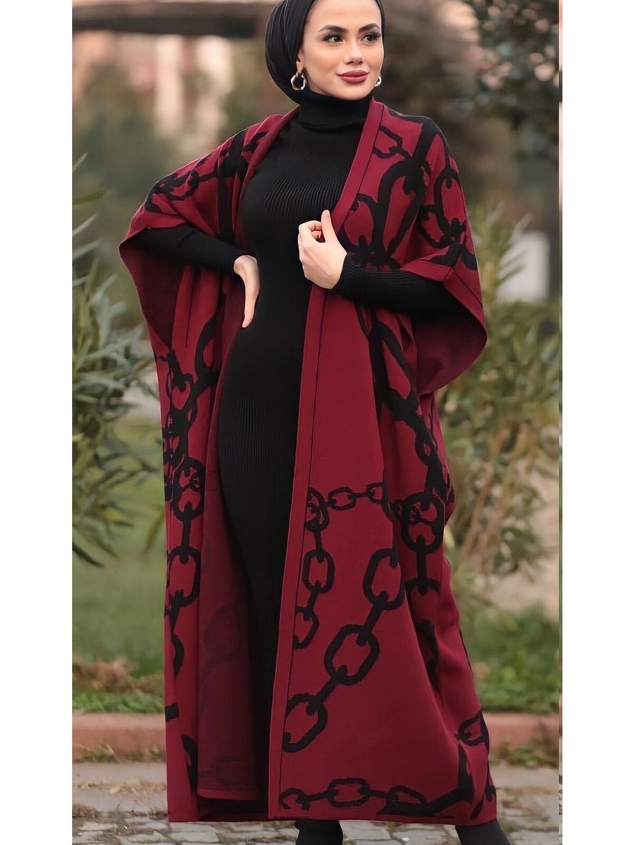 Şems Fashion Renkli Kumaş Yelek Ve İkili Takım Triko Elbise