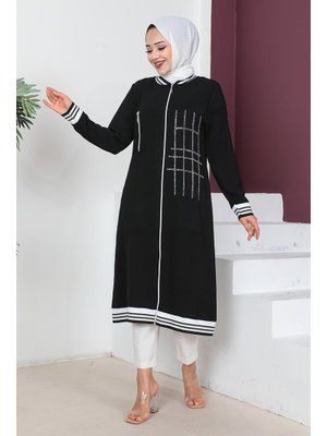 Modapinhan Siyah Ribanalı Kap