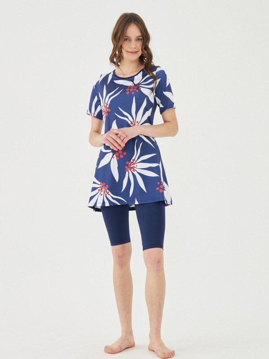 Starinci Mayo Lacivert Dev Çiçekler Mayo Starinci Mayo Lacivert Dev Çiçekler Mayo