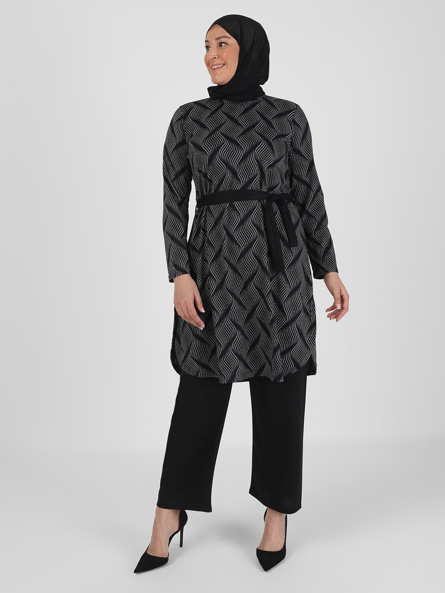 GELİNCE Lacivert Tunik & Pantolon İkili Takım