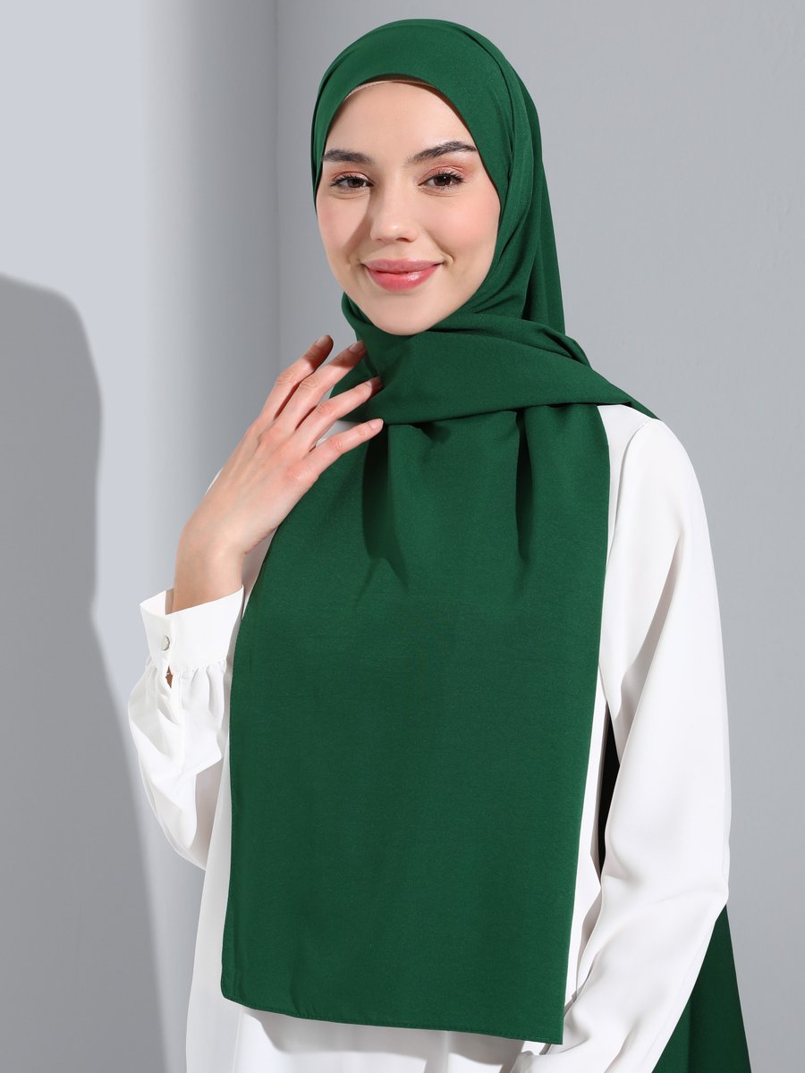 Balse Eşarp Zümrüt Yeşili Soft Medine Şal