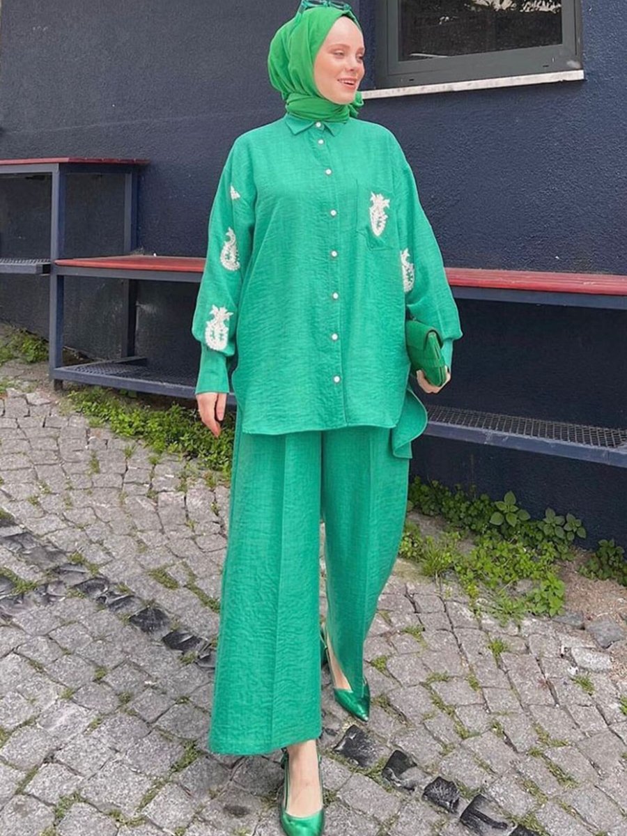 Moda Rosa Benetton Dantel İşlemeli İkili Takım