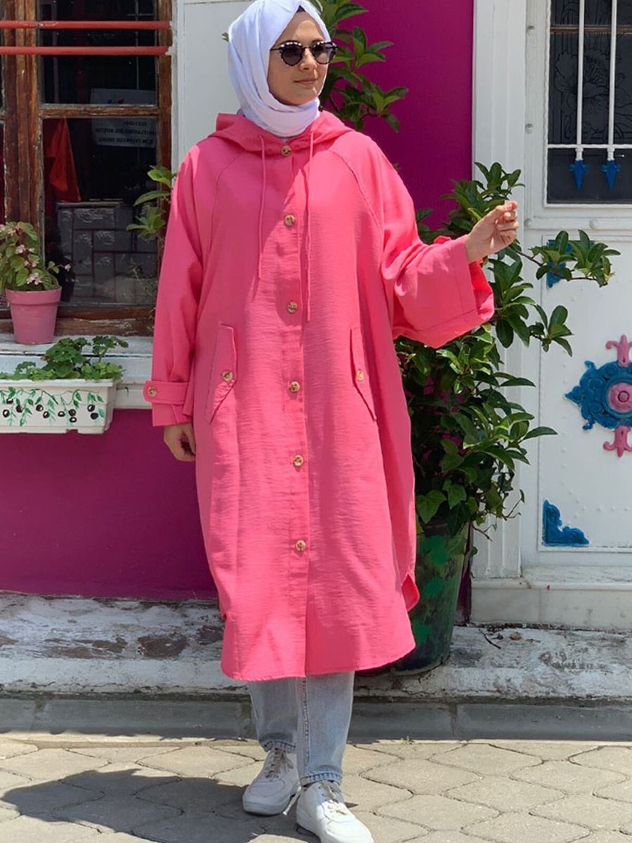 Moda Rosa Pembe Apoletli Kap