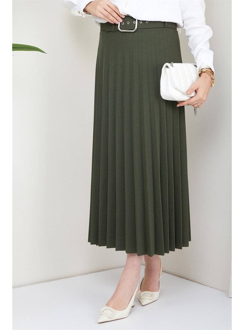 Hafsa Mina Haki Kemerli Piliseli Etek