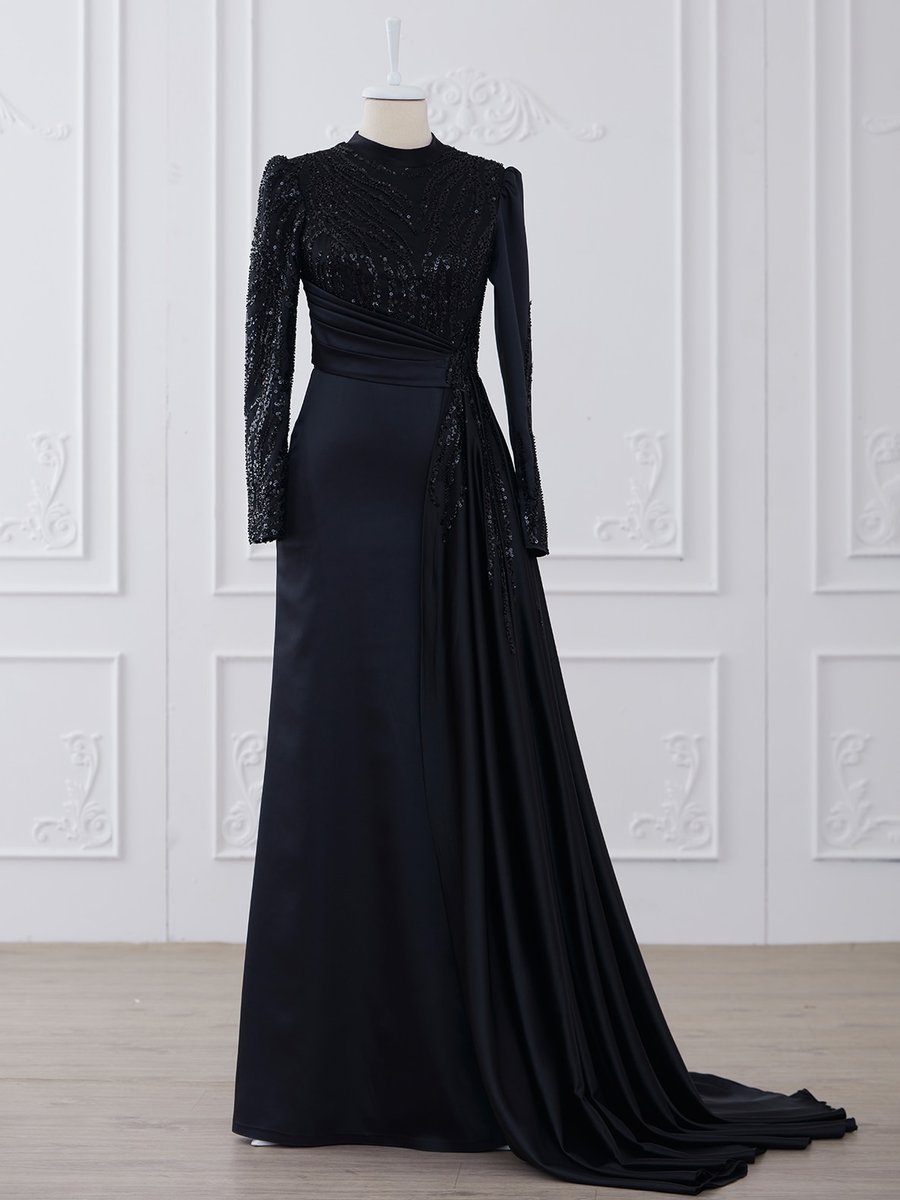Lavienza Siyah Tılsım Abiye Elbise