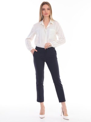 EVS WOMAN Lacivert Klasik Cepli Pantolon