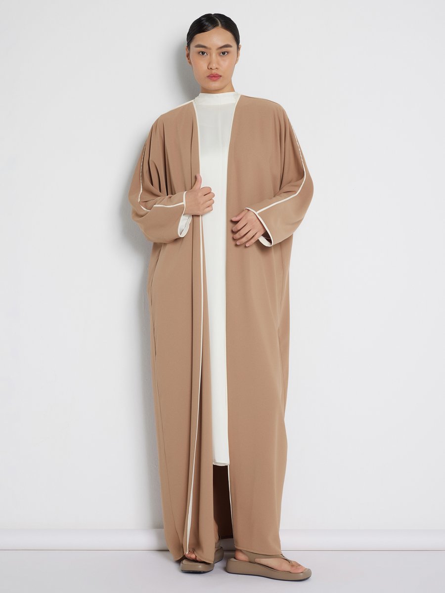 Nuum Design Camel Biye Detaylı Abaya