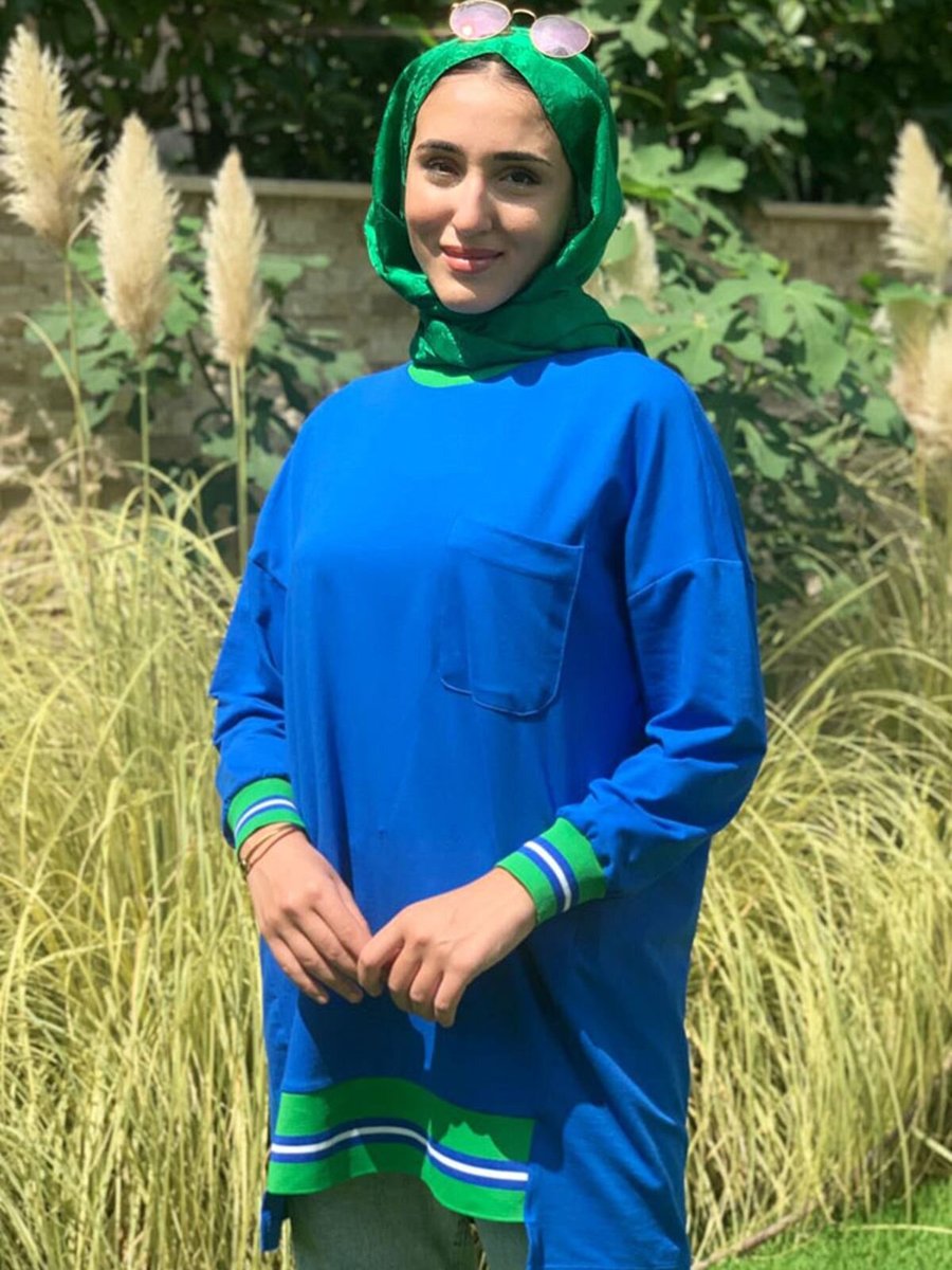Moda Rosa Saks Afra Biyeli Tunik
