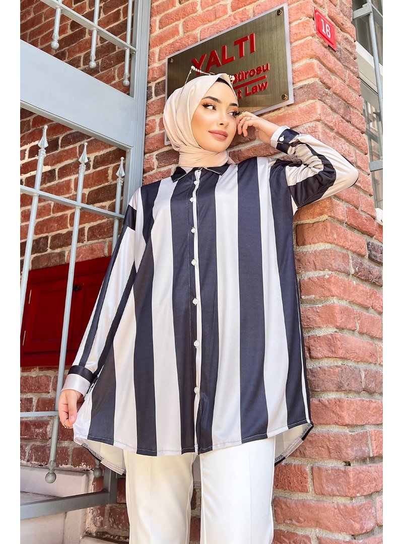 Liz Butik Si̇yah Zara Desen Tunik