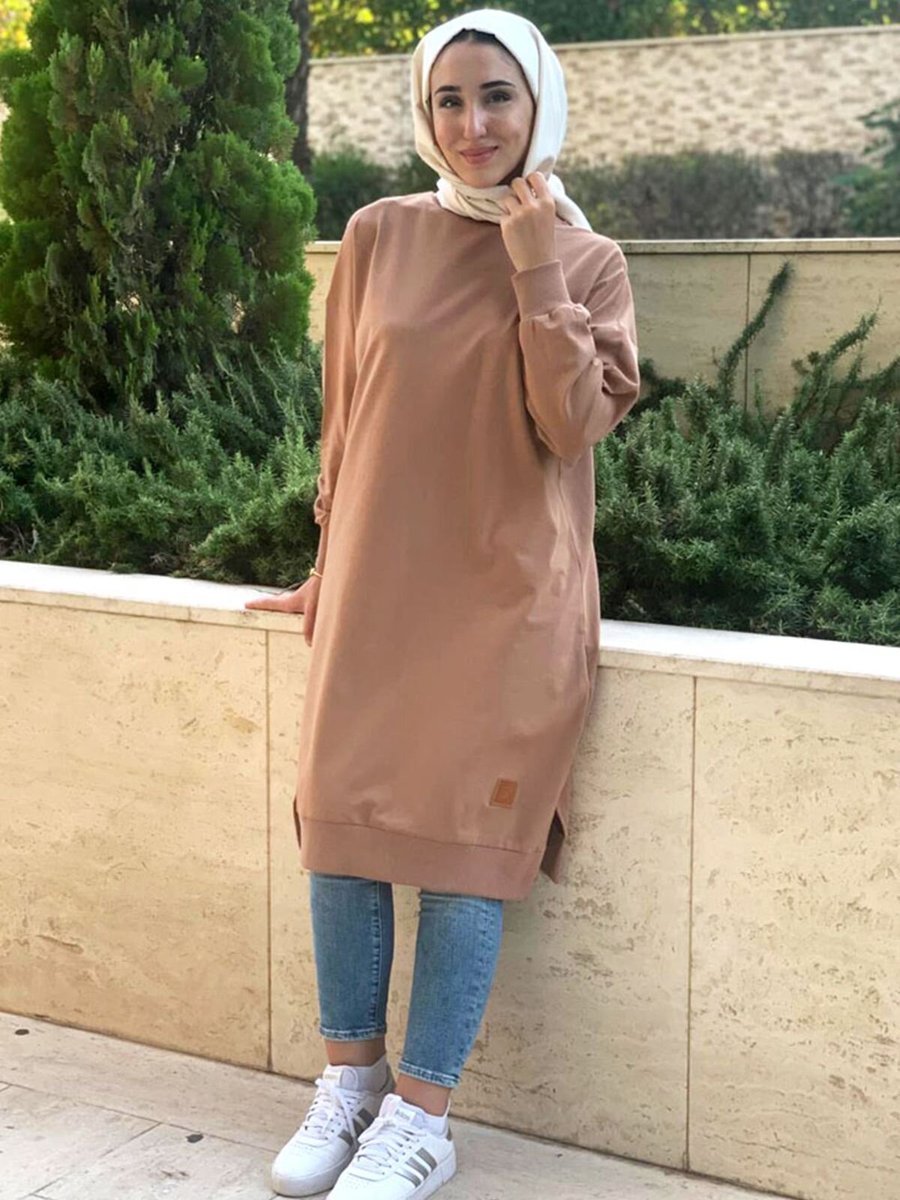 Moda Rosa Camel Soul Puane Uzun Sweat