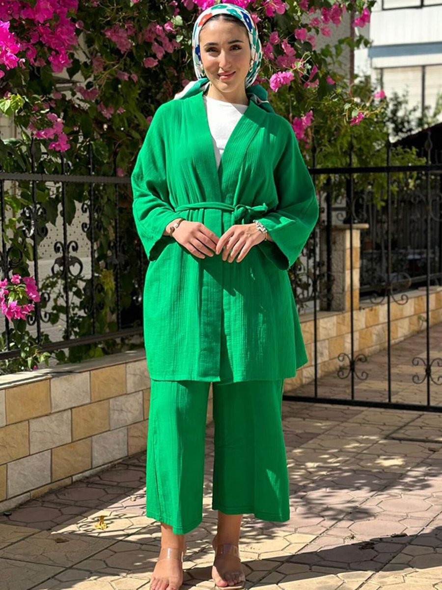 Moda Rosa Benetton Müslin Kimono Takım