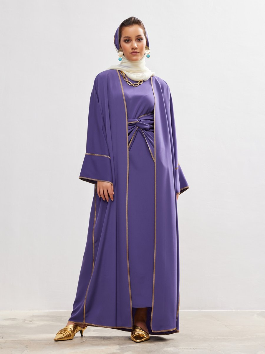 AL SHEIKHA Lavanta New Line Abaya Dress Set