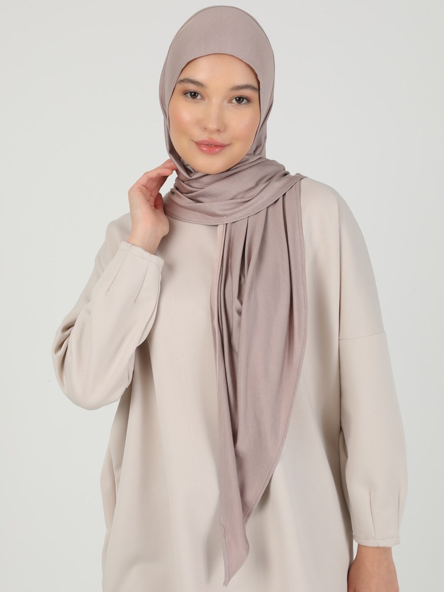 Ecardin Fermuarlı Viskon Hijab Dumangülü