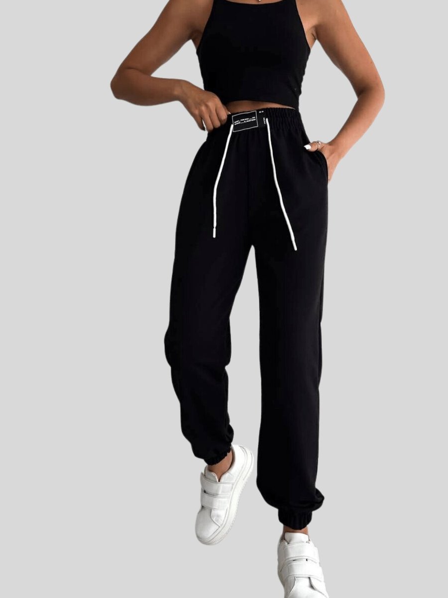 NOA&NOA Siyah Armalı Jogger Eşofman Altı