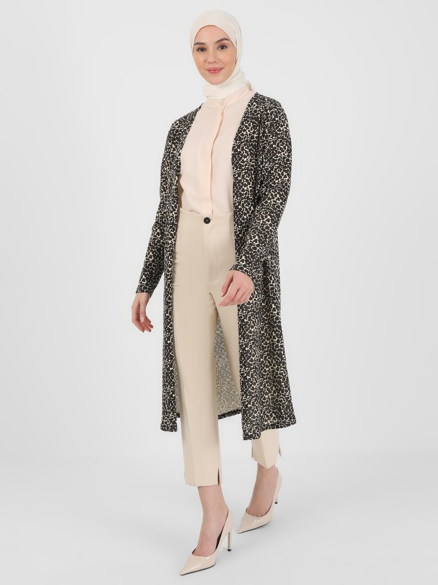 Respiro Kahverengi Leopar Desenli Kap