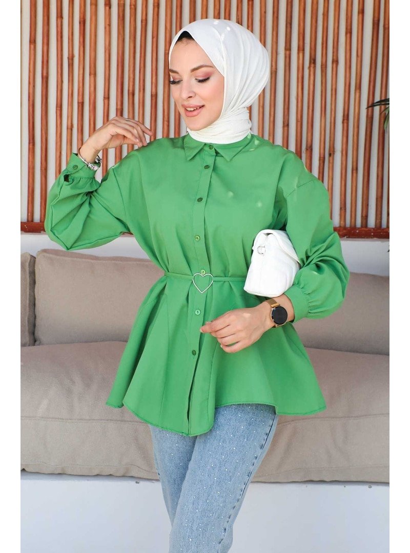 İmaj Butik Sütlü Kahve Yüksek Bel Pensli Duble Kumaş Pantolon