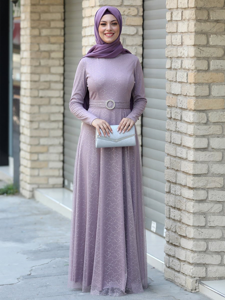 Semra Aydın Gül Kurusu Rabia Abiye Elbise