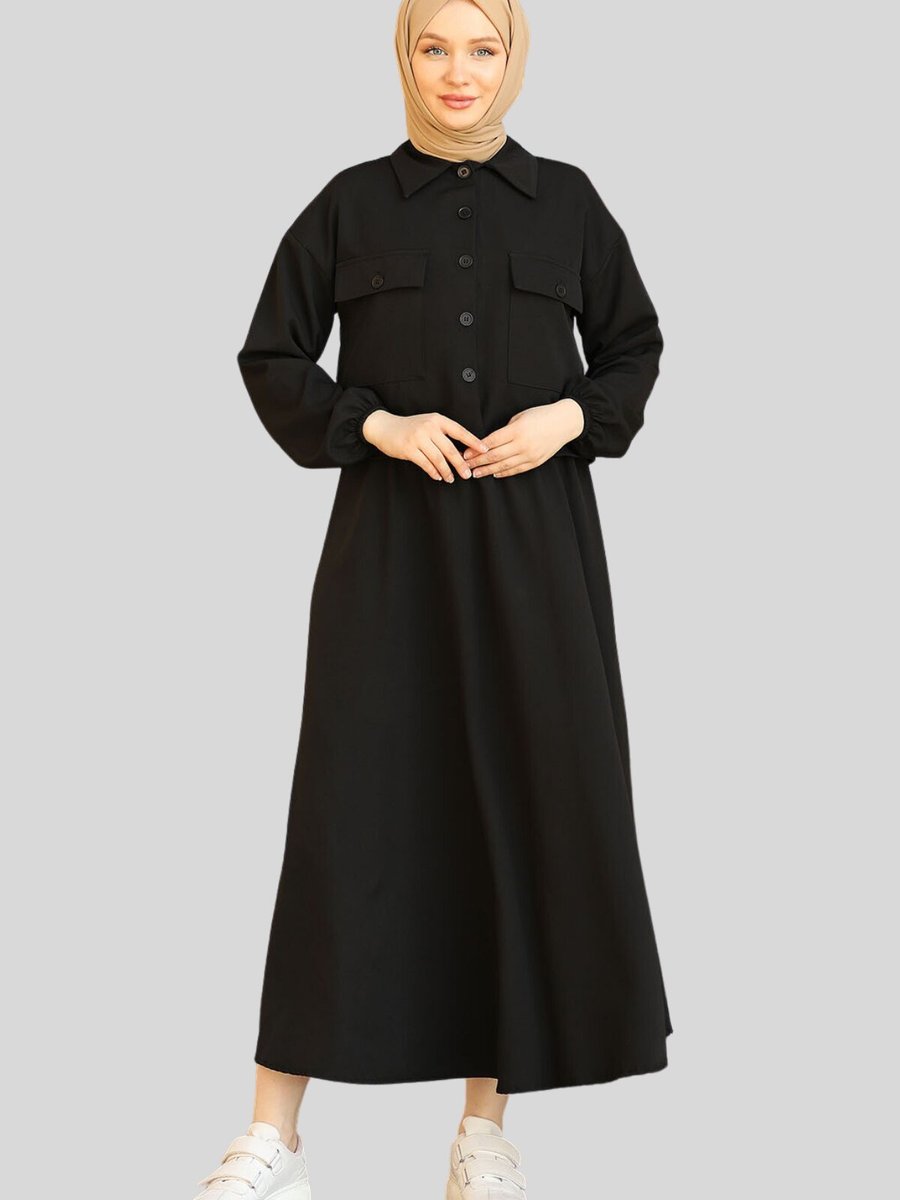Butik Buruç Siyah Cepli Etek Ceket Takım