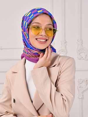 Soft Scarfs Mürdüm Akik Desenli Eşarp