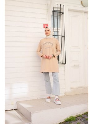 Moylin Bisküvi Önü Baskılı Tunik